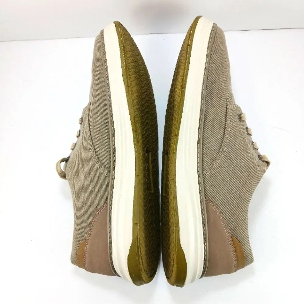 Skechers Moreno-Ederson Casual Canvas Lace-Up Oxford Sneaker Shoe Mens 13 Tan...